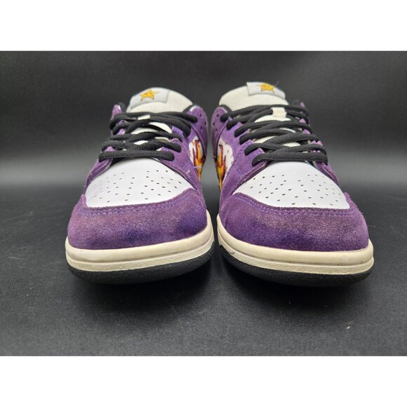 Death Dreams x The Closet Shoes Mens 8 SB Dunk Low White Purple Suede TSE 1-300 - Picture 3 of 15